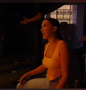Millie definitely looking 18 here w those nice tits