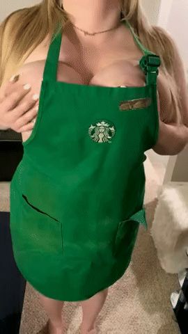 Big Tits Starbucks Employee