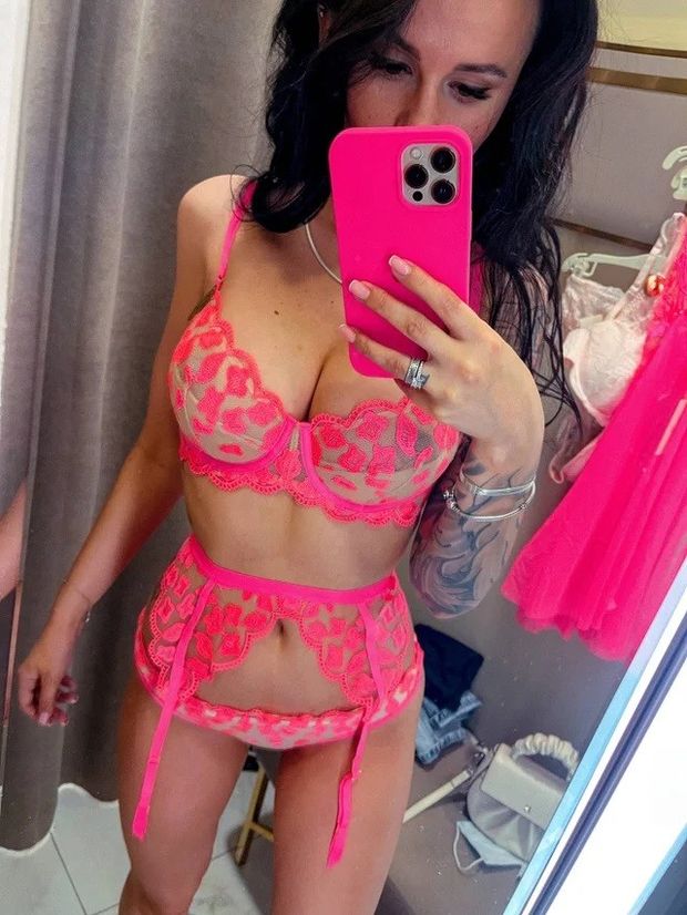 Pink Lingerie Selfie