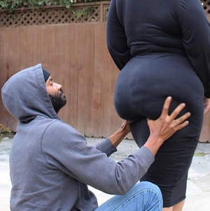 worshipping her butt…