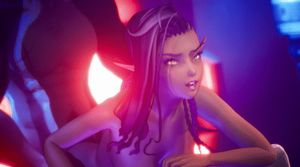 Horny Sexy Space Princess fucked by alien creature.