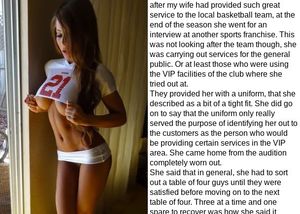 Wife gets another job with a uniform