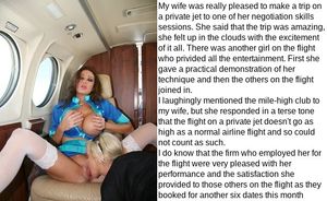 Wife gets trip on private plane