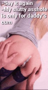 Her slutty little asshole belongs to daddy