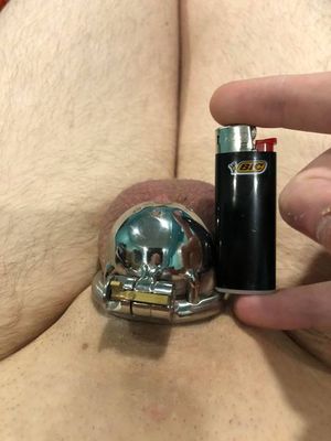 Mini BIC ☺️ It’s so comfy, I think it’s going to be easy for my tiny cock to adjust to!