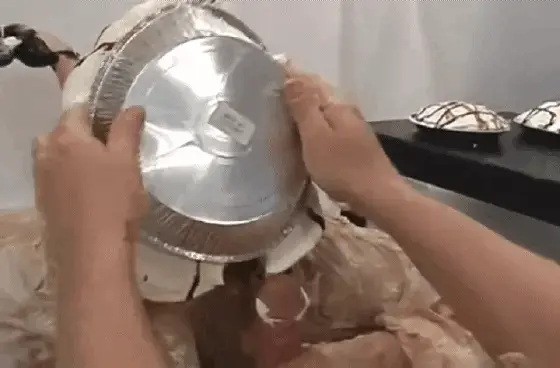 Pie in the face blowjob