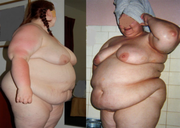 2 Awesome huge bellied Gals! Would I love to be the meat between those rolls!! Mmmmmm!!