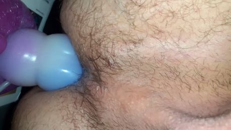 Dog dildo qui me remplis de sperm mon cul