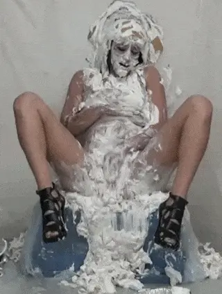Messy masturbation