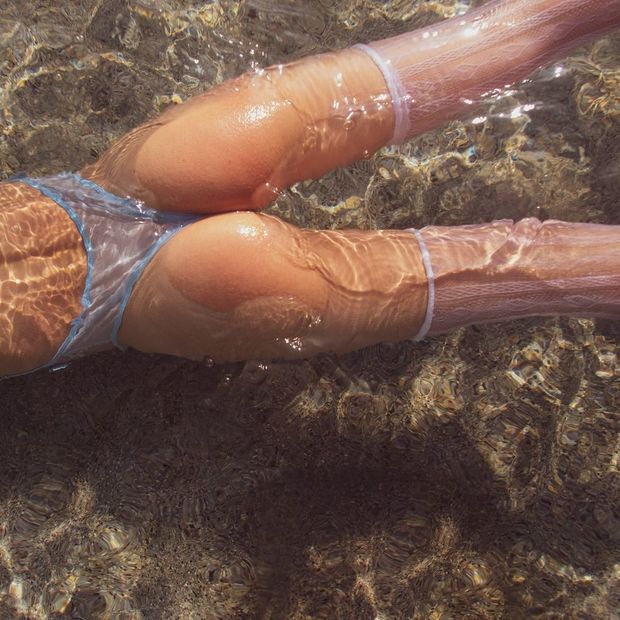 Beautiful ass in the water