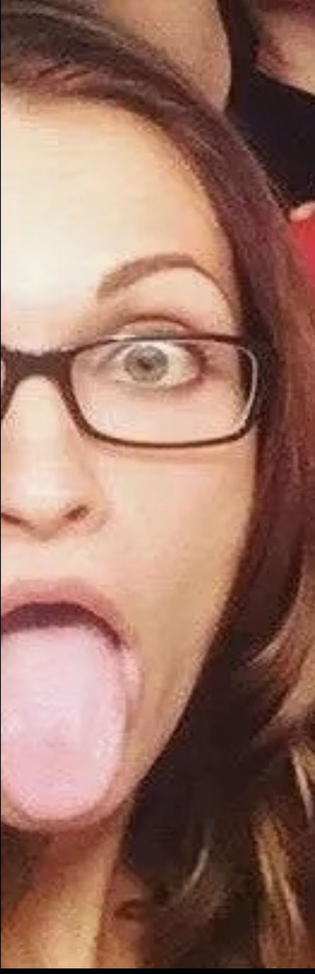 Here she is, only without cum on her face