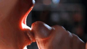 Cum in mouth close-up