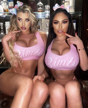 Bimbos love to help their friends be bimbos too