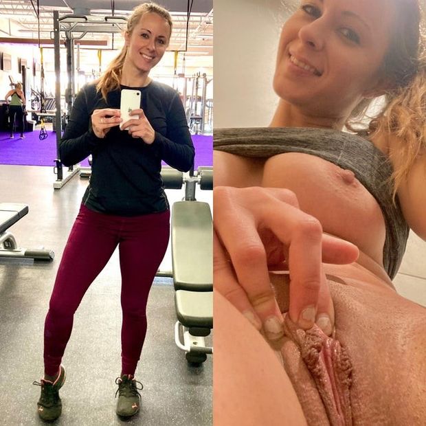 On Off Fitness Babe Selfie