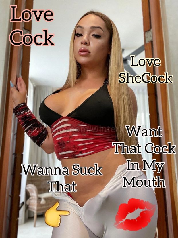 LOVE SHECOCK SUCK TS WINTERXXDOLL'S COCK RIGHT THERE