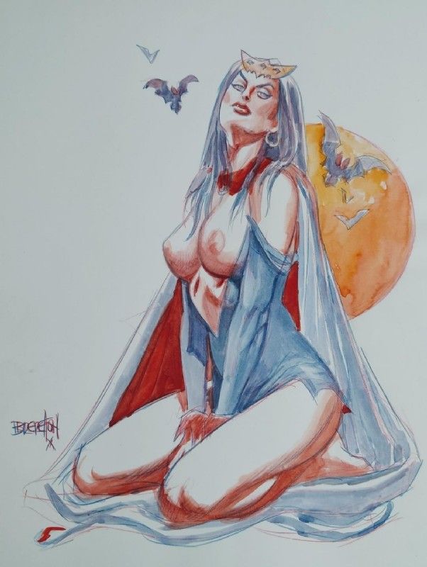 Topless Lilith by Dan Brereton