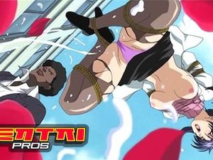 hentai pros - teacher haruka taifuuji demands all the cock she can take in her mouth, pussy & ass