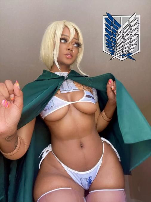 Krista Lenox cosplay sexy tease cosplay