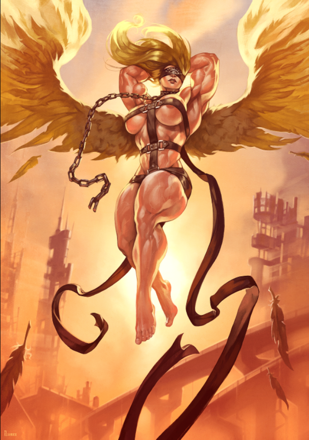 Angel strapped