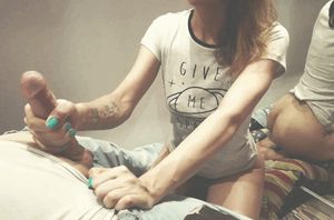 She completely still as he cums