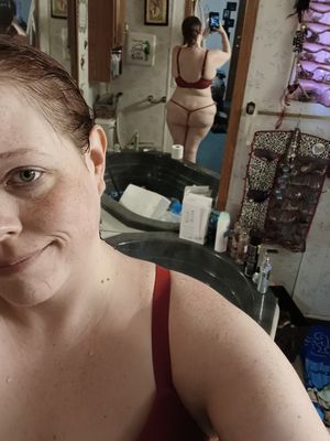 Wife getting ready for a date