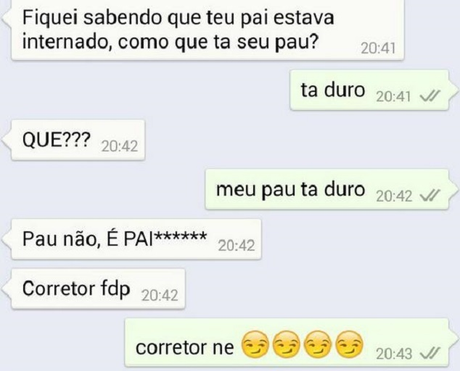 mandaram mensagem no whats pro número errado