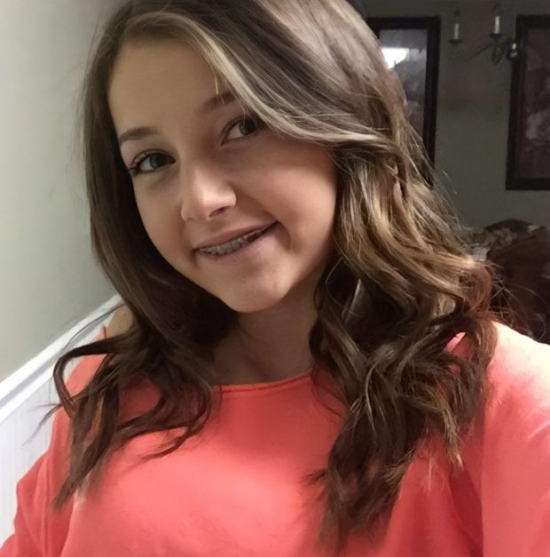 Teen in braces