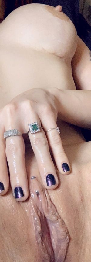 One Tit and a wet pussy