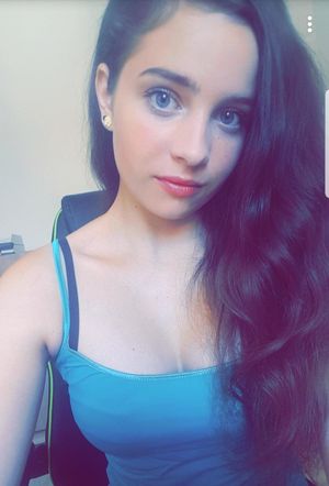 Beauty teen with nice blue eyes