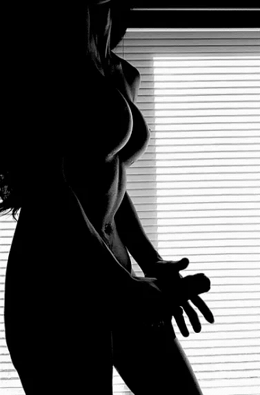 black and white