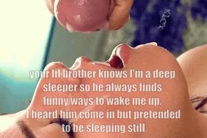 My girlfriend is a deep sleeper and my little brother knows