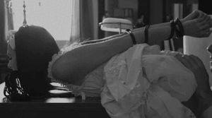 You all tied up and at the mercy of my tongue