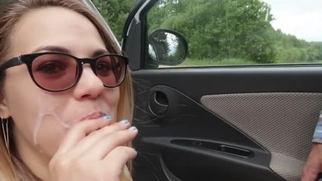 Blowjob in the car