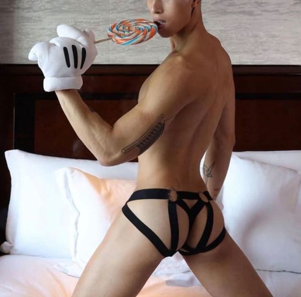 Muscular twink back