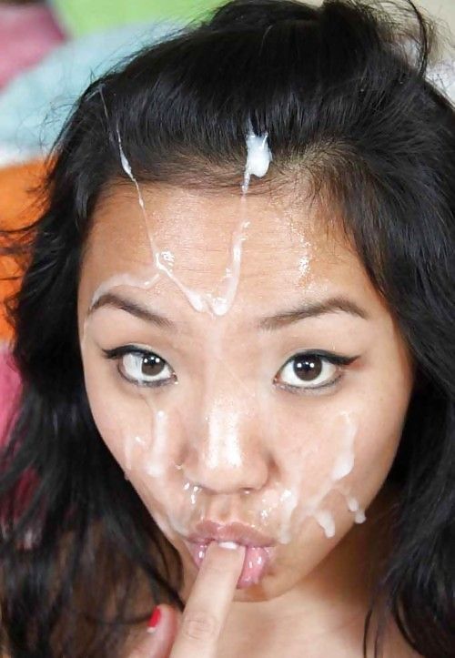 Asian cumshot