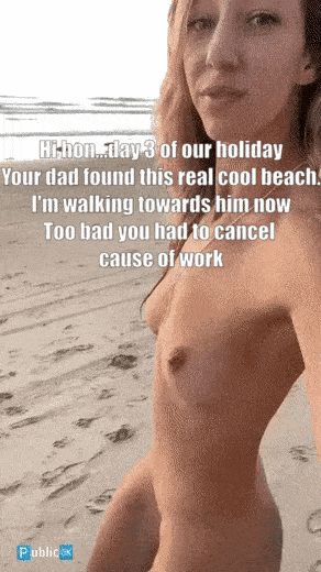 My girlfriend sending me daily updates of her trip with my dad