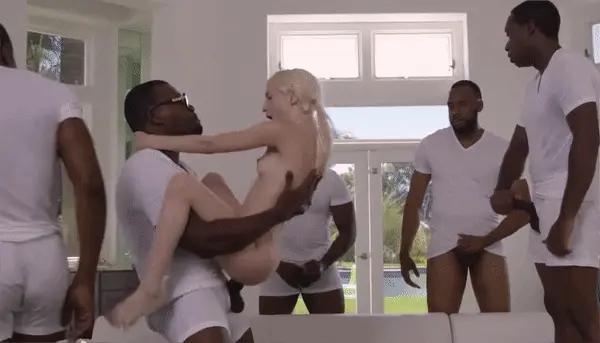 White man leaves her poor daughter alone, black neighbours treat her like a sex toy