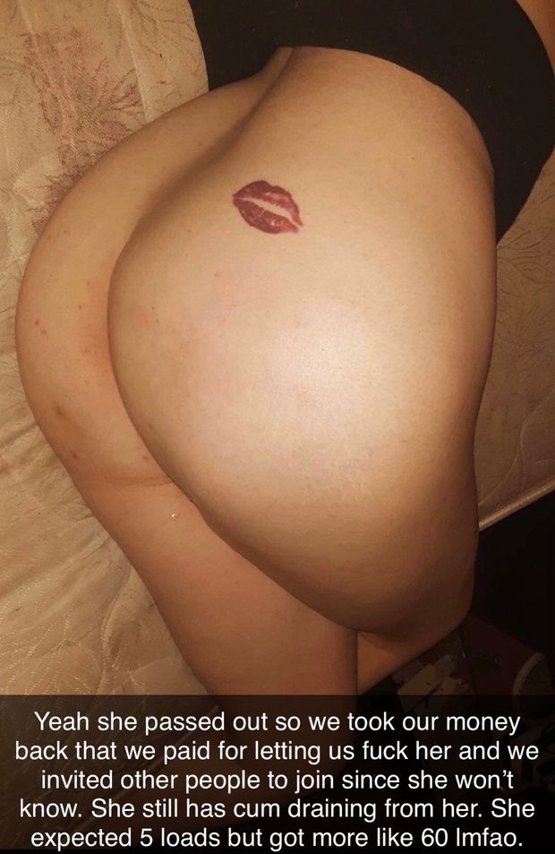 Patience Johnson passed out during a gangbang with 5 guys that she was paid to fuck. They took the cash back and invited everyone they knew