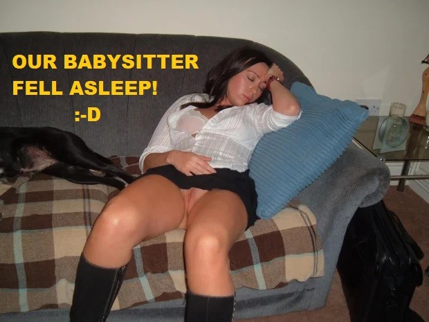 Babysitter sleeping