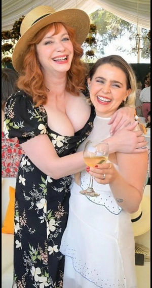 Christina's co-star ready to motorboat in 3..2..1