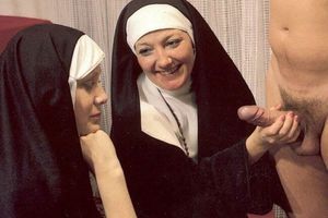 Dont be shy Sister Mary, it was dipped in HOLY WATER