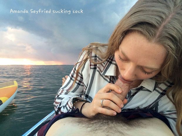 Amanda Seyfried sucking cock