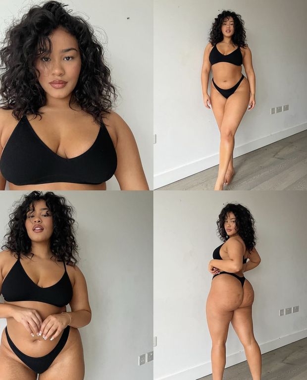 Spectacular thick ebony collage