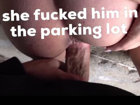 Girlfriend cheats with big dick in mall parking lot