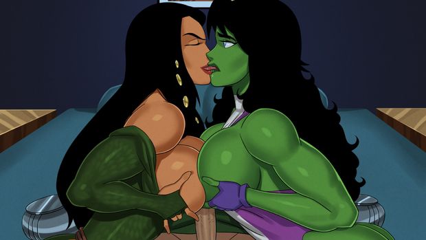 Something Unlimited - Super Woman/Wonder Woman double Titjob