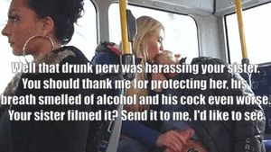 My girlfriend took care of a drunk perv to protect my sister, but why did my sis film it?