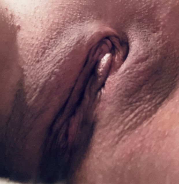 Close up shaved pussy