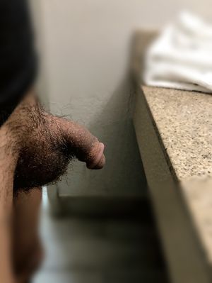 Small black dick exposed for all to see