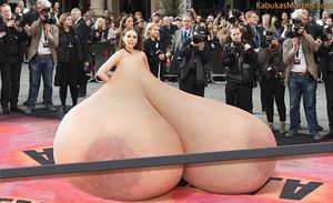 Elizabeth Olsen Dragging Her Giant Tits On The Red Carpet