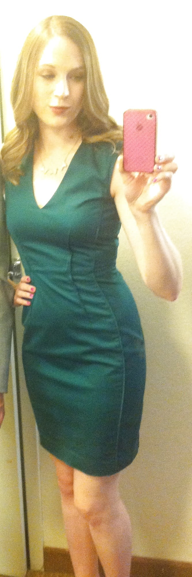 College GF in a TIGHT Dress Showing Off Her Curves